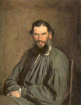 Ivan Nikolaevich Kramskoy : Portrait of the Writer Leo Tolstoy